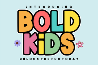 Creative Fonts for Bold Kids' Projects