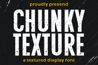 Crafting with Chunky Textured Typography