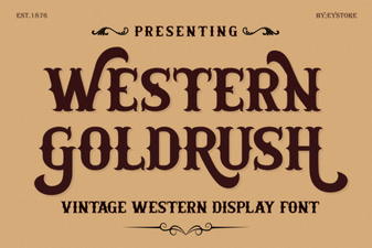 Western Goldrush Font Design Ideas & Uses