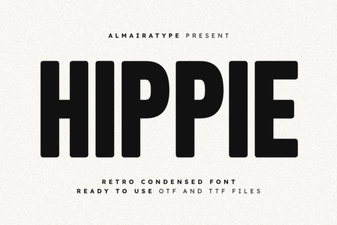 Hippie Fonts for Creative Design Projects